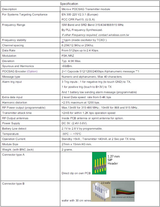 Micro-x v2.6 spec